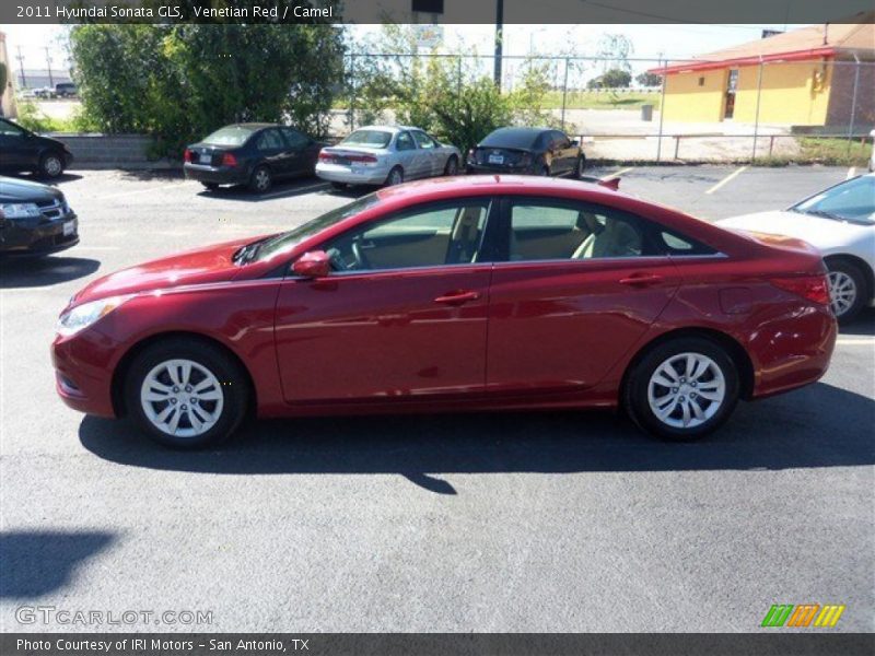 Venetian Red / Camel 2011 Hyundai Sonata GLS