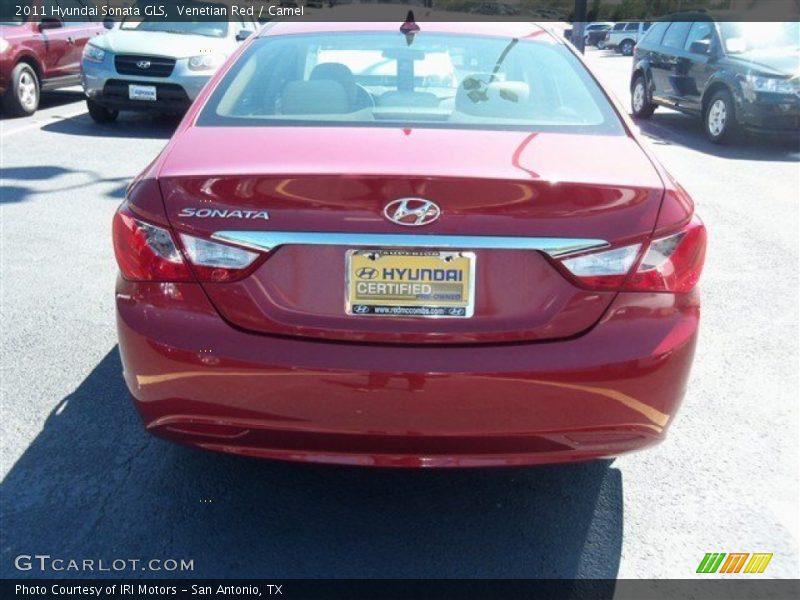 Venetian Red / Camel 2011 Hyundai Sonata GLS