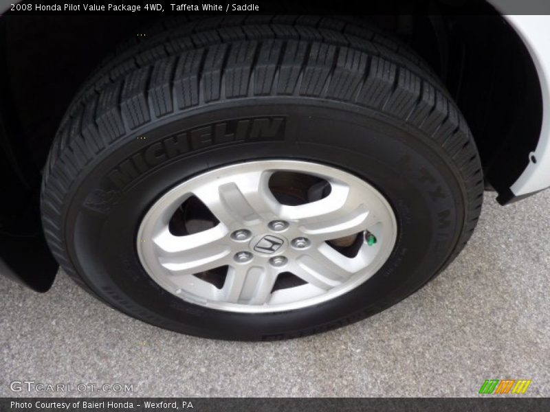 Taffeta White / Saddle 2008 Honda Pilot Value Package 4WD