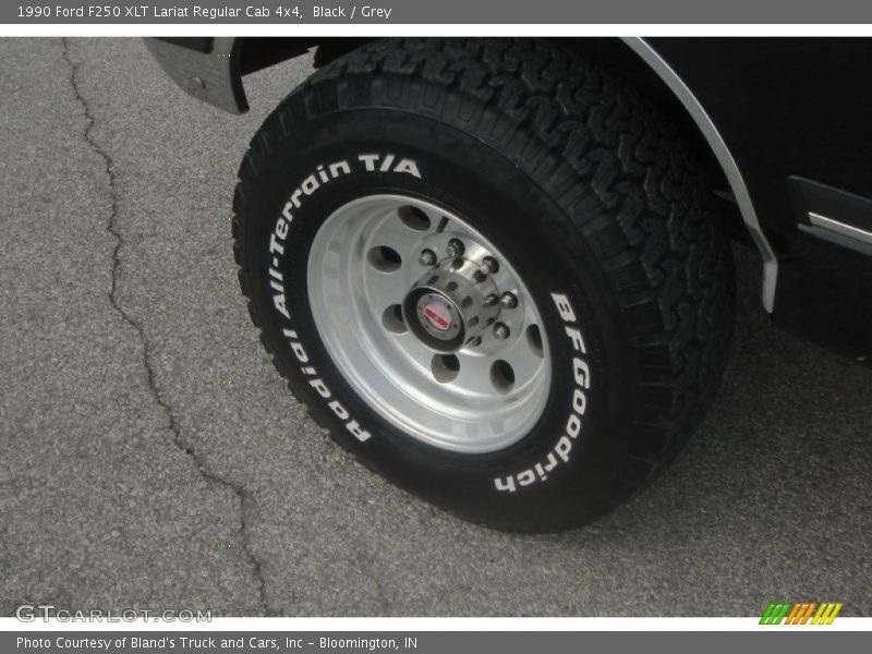 Black / Grey 1990 Ford F250 XLT Lariat Regular Cab 4x4