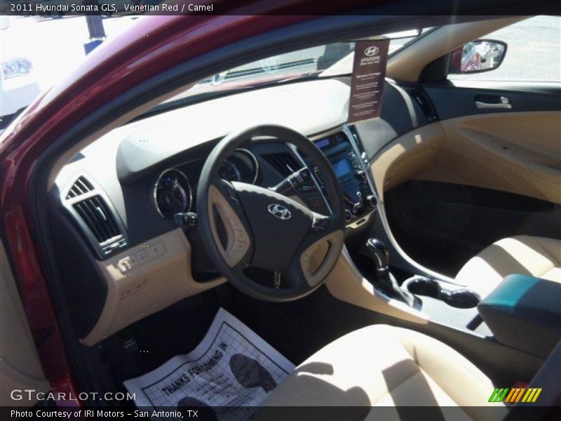 Venetian Red / Camel 2011 Hyundai Sonata GLS