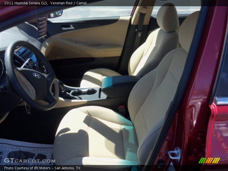 Venetian Red / Camel 2011 Hyundai Sonata GLS