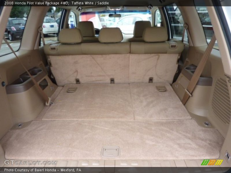 Taffeta White / Saddle 2008 Honda Pilot Value Package 4WD