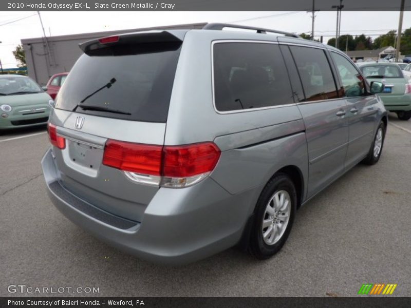 Slate Green Metallic / Gray 2010 Honda Odyssey EX-L