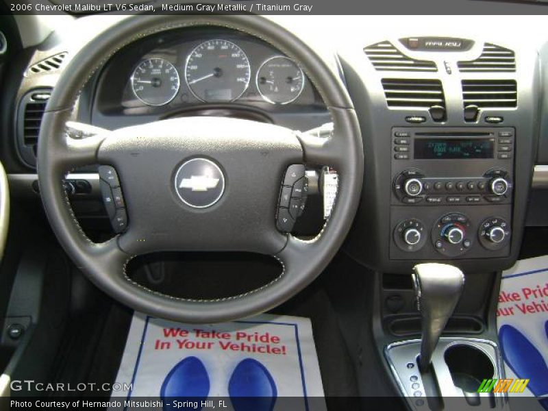 Medium Gray Metallic / Titanium Gray 2006 Chevrolet Malibu LT V6 Sedan