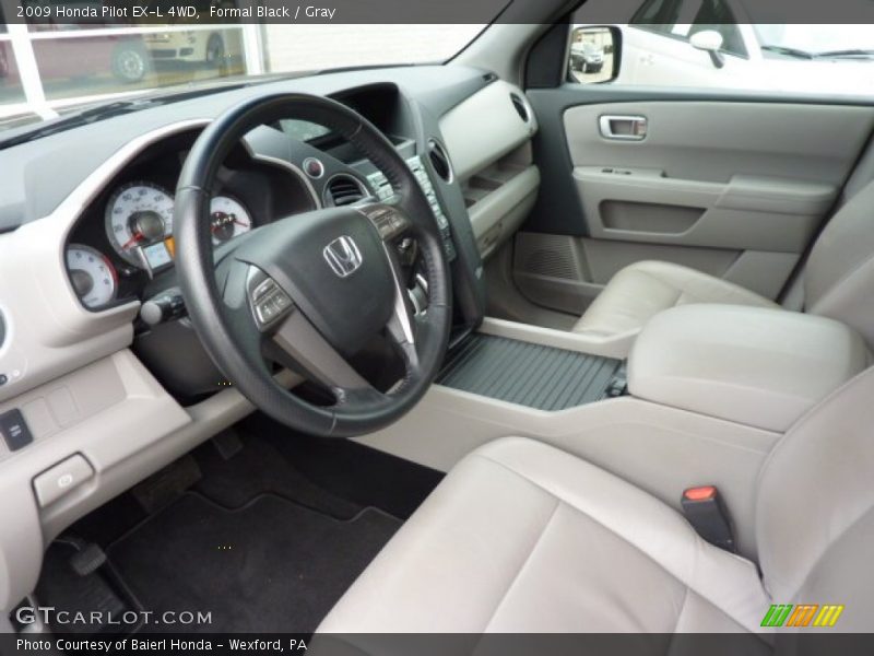 Formal Black / Gray 2009 Honda Pilot EX-L 4WD