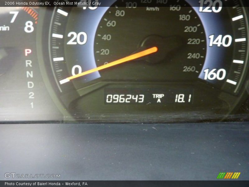 Ocean Mist Metallic / Gray 2006 Honda Odyssey EX