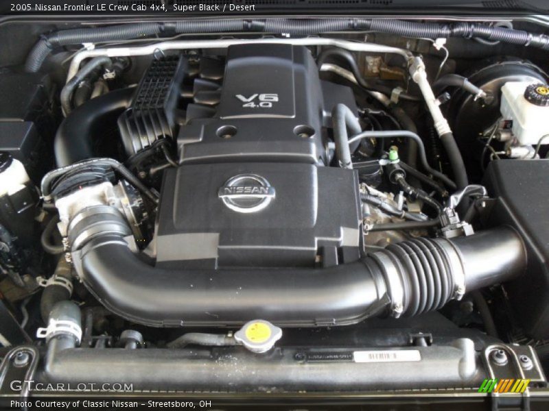 Super Black / Desert 2005 Nissan Frontier LE Crew Cab 4x4
