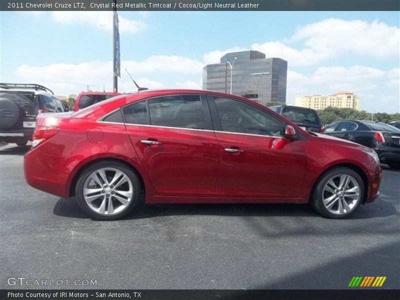 Crystal Red Metallic Tintcoat / Cocoa/Light Neutral Leather 2011 Chevrolet Cruze LTZ