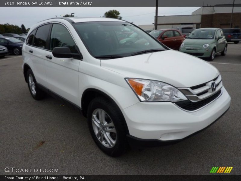 Taffeta White / Gray 2010 Honda CR-V EX AWD