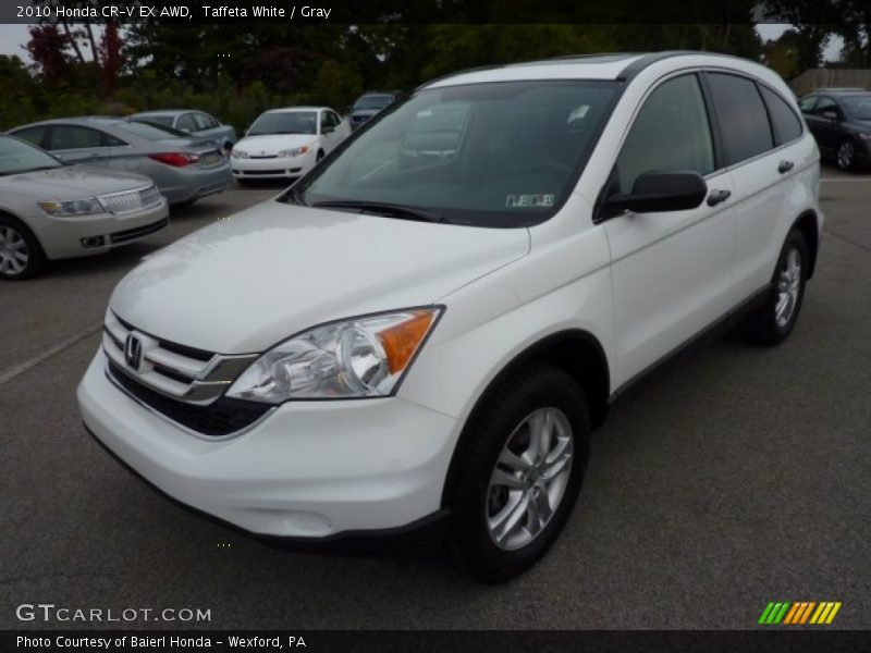 Taffeta White / Gray 2010 Honda CR-V EX AWD
