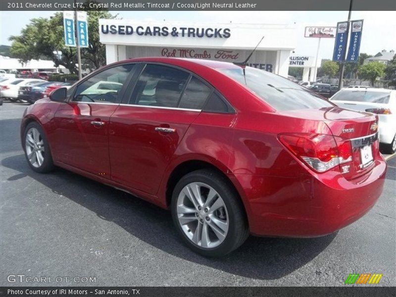 Crystal Red Metallic Tintcoat / Cocoa/Light Neutral Leather 2011 Chevrolet Cruze LTZ