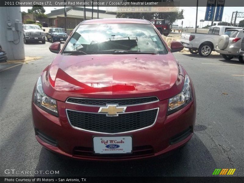Crystal Red Metallic Tintcoat / Cocoa/Light Neutral Leather 2011 Chevrolet Cruze LTZ