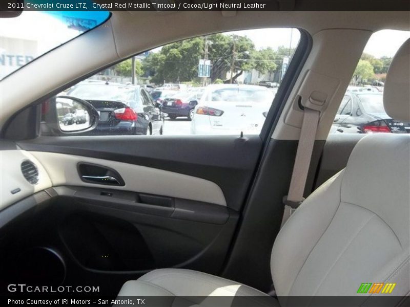 Crystal Red Metallic Tintcoat / Cocoa/Light Neutral Leather 2011 Chevrolet Cruze LTZ