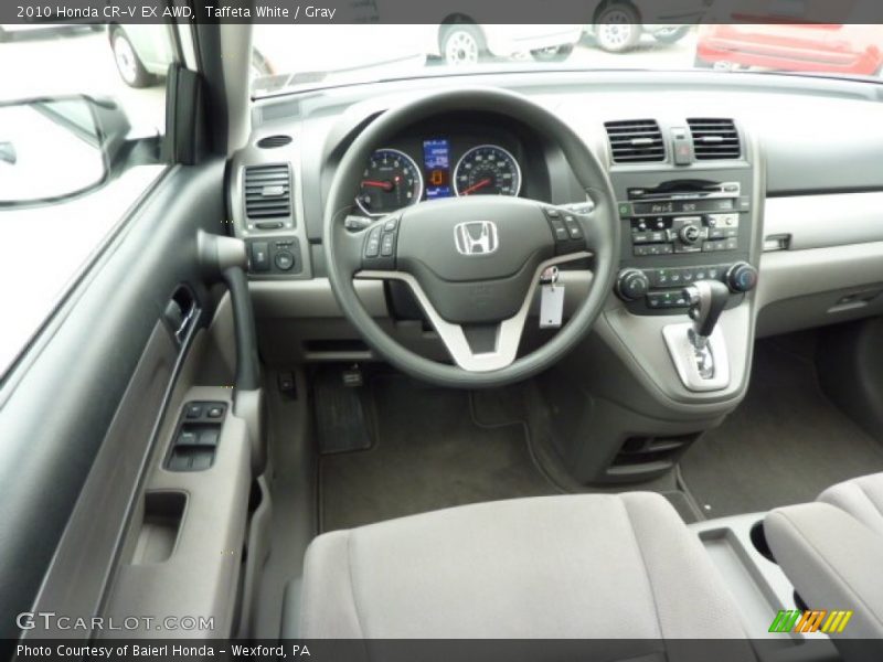 Taffeta White / Gray 2010 Honda CR-V EX AWD