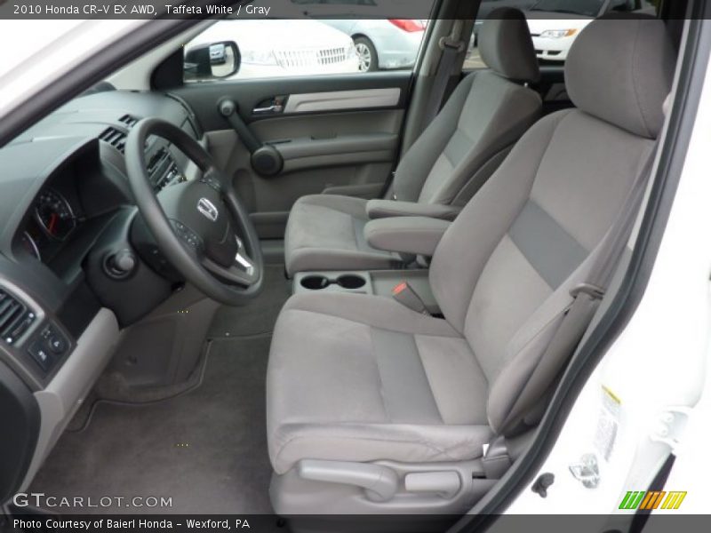 Taffeta White / Gray 2010 Honda CR-V EX AWD