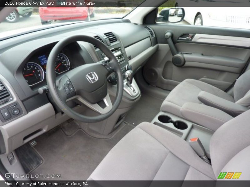 Taffeta White / Gray 2010 Honda CR-V EX AWD