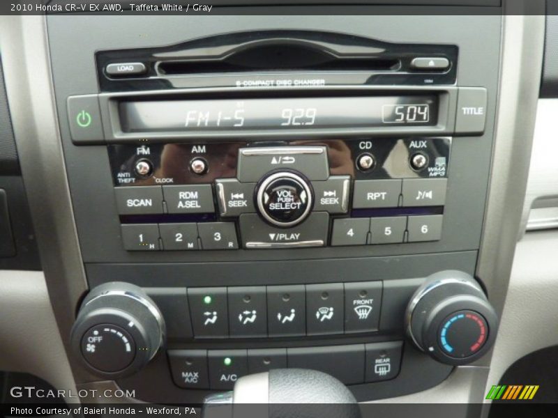 Taffeta White / Gray 2010 Honda CR-V EX AWD