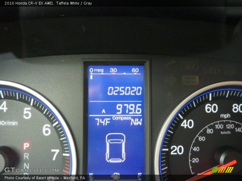 Taffeta White / Gray 2010 Honda CR-V EX AWD