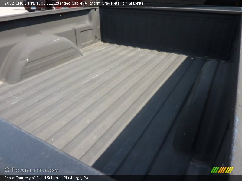 Storm Gray Metallic / Graphite 2002 GMC Sierra 1500 SLE Extended Cab 4x4
