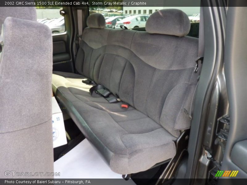 Storm Gray Metallic / Graphite 2002 GMC Sierra 1500 SLE Extended Cab 4x4