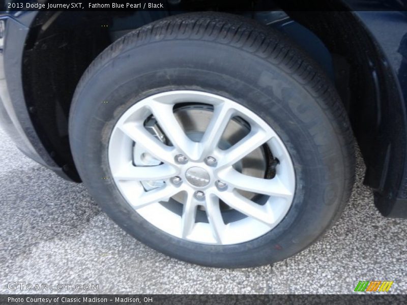 Fathom Blue Pearl / Black 2013 Dodge Journey SXT