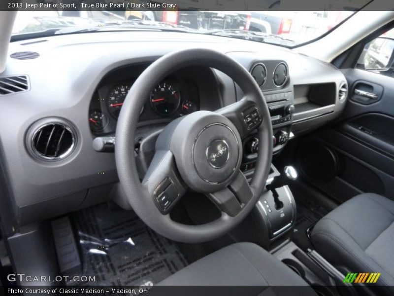 True Blue Pearl / Dark Slate Gray 2013 Jeep Patriot Sport