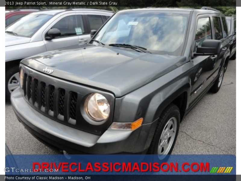 Mineral Gray Metallic / Dark Slate Gray 2013 Jeep Patriot Sport
