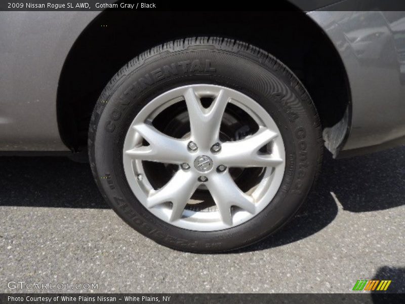 Gotham Gray / Black 2009 Nissan Rogue SL AWD