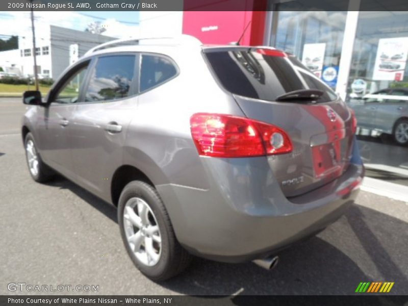 Gotham Gray / Black 2009 Nissan Rogue SL AWD