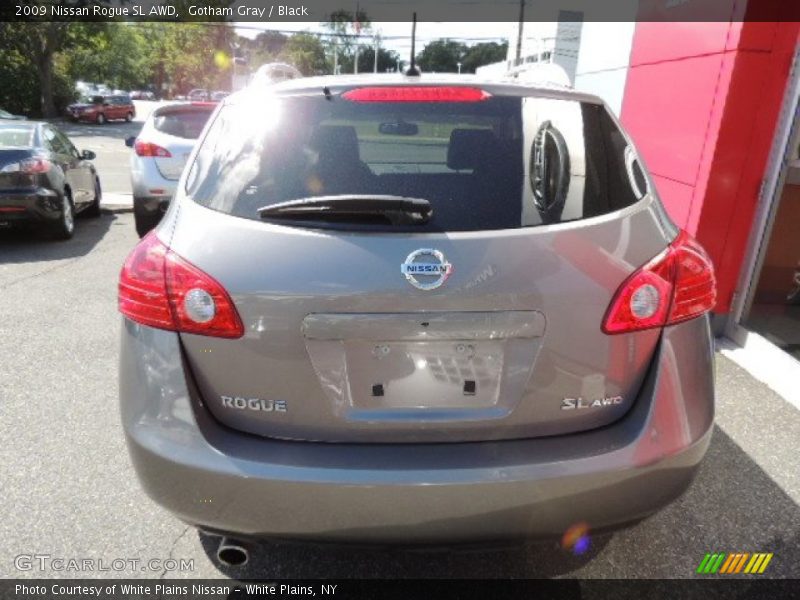 Gotham Gray / Black 2009 Nissan Rogue SL AWD