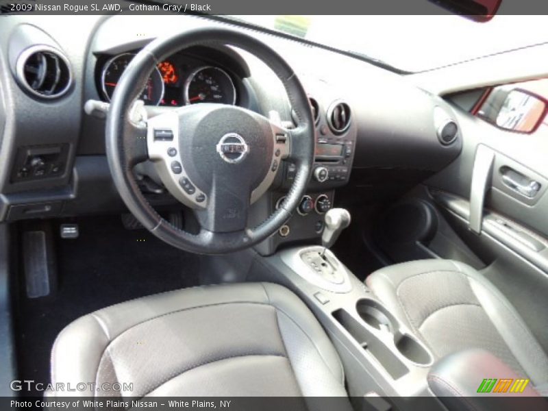 Gotham Gray / Black 2009 Nissan Rogue SL AWD