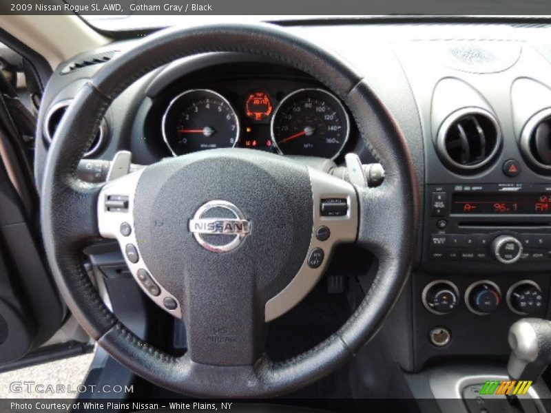 Gotham Gray / Black 2009 Nissan Rogue SL AWD