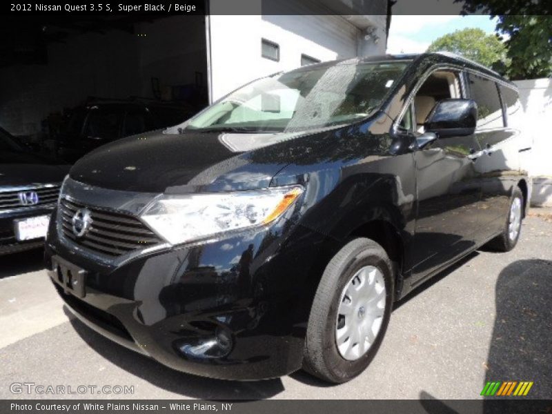 Super Black / Beige 2012 Nissan Quest 3.5 S