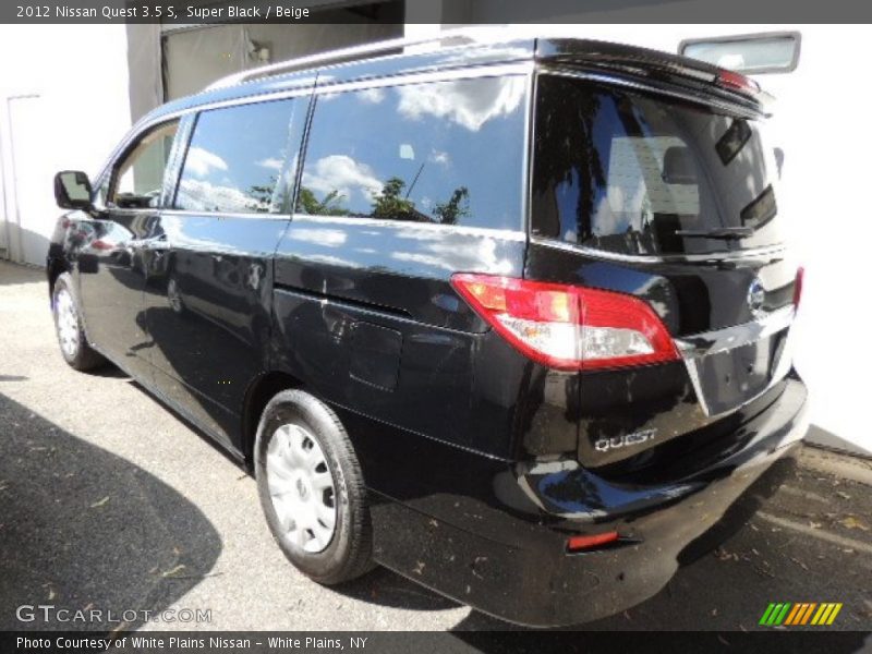 Super Black / Beige 2012 Nissan Quest 3.5 S