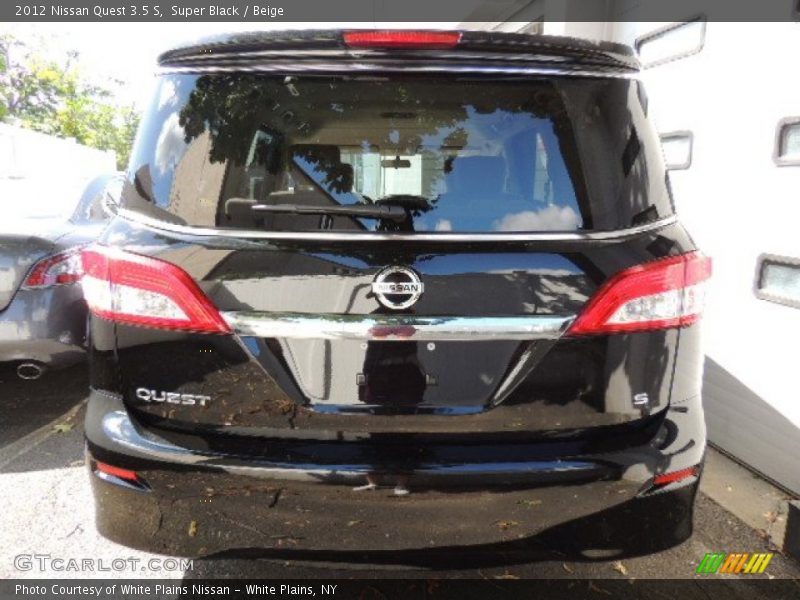 Super Black / Beige 2012 Nissan Quest 3.5 S