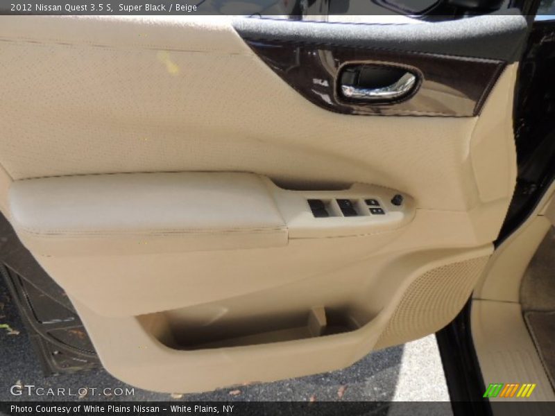 Super Black / Beige 2012 Nissan Quest 3.5 S