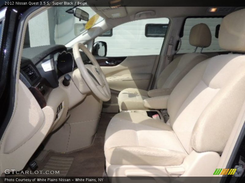 Super Black / Beige 2012 Nissan Quest 3.5 S