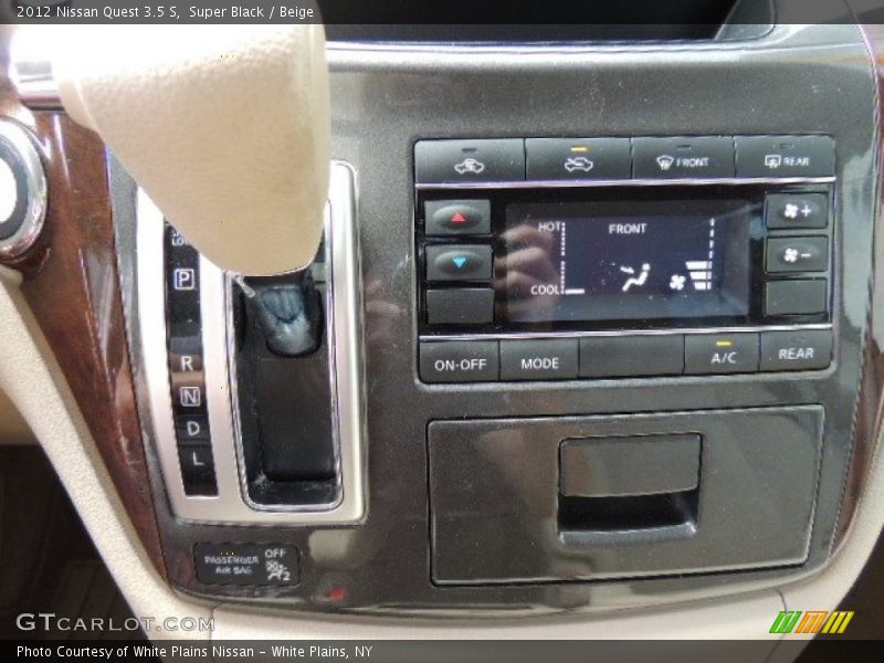 Super Black / Beige 2012 Nissan Quest 3.5 S