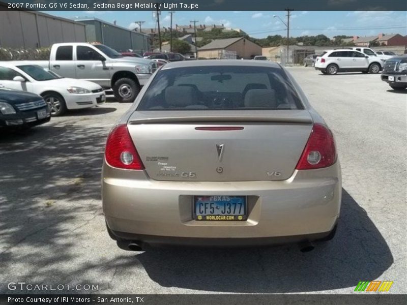 Sedona Beige Metallic / Light Taupe 2007 Pontiac G6 V6 Sedan