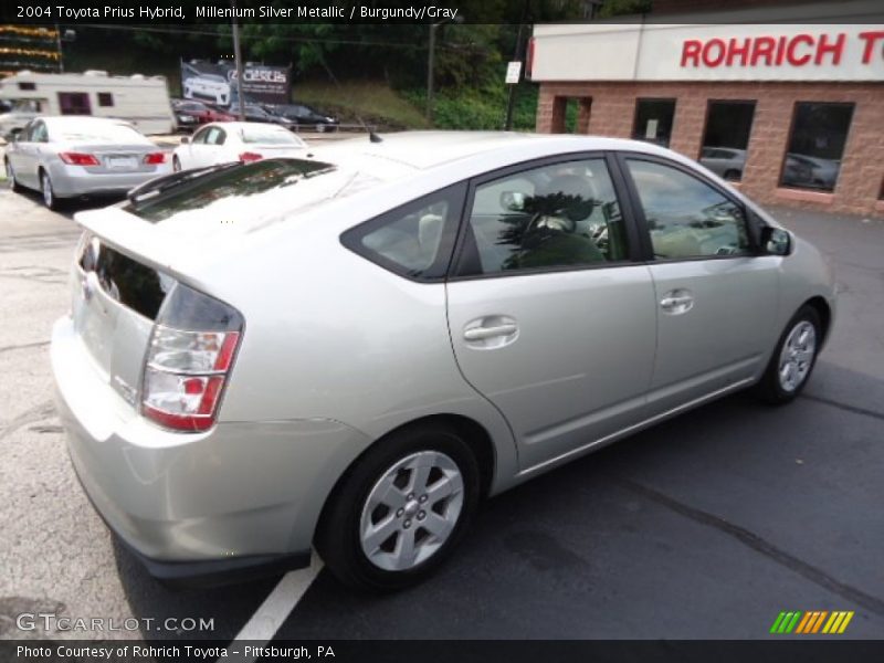Millenium Silver Metallic / Burgundy/Gray 2004 Toyota Prius Hybrid