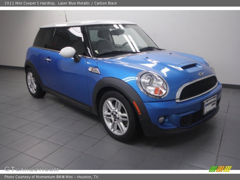 Laser Blue Metallic / Carbon Black 2011 Mini Cooper S Hardtop