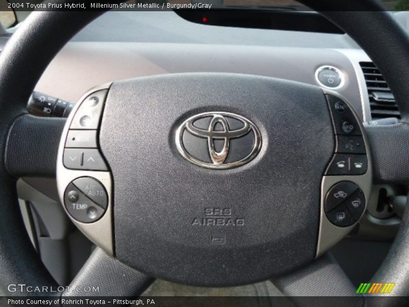 Millenium Silver Metallic / Burgundy/Gray 2004 Toyota Prius Hybrid
