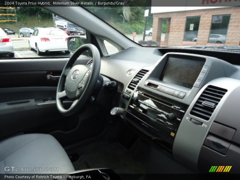 Millenium Silver Metallic / Burgundy/Gray 2004 Toyota Prius Hybrid