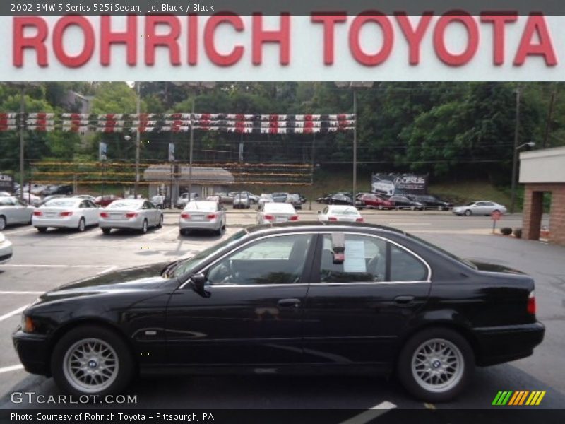 Jet Black / Black 2002 BMW 5 Series 525i Sedan