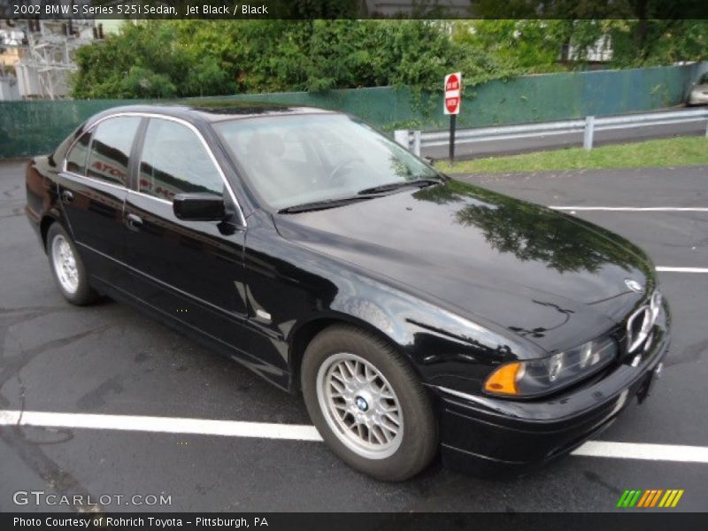 Jet Black / Black 2002 BMW 5 Series 525i Sedan