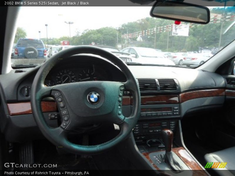 Jet Black / Black 2002 BMW 5 Series 525i Sedan