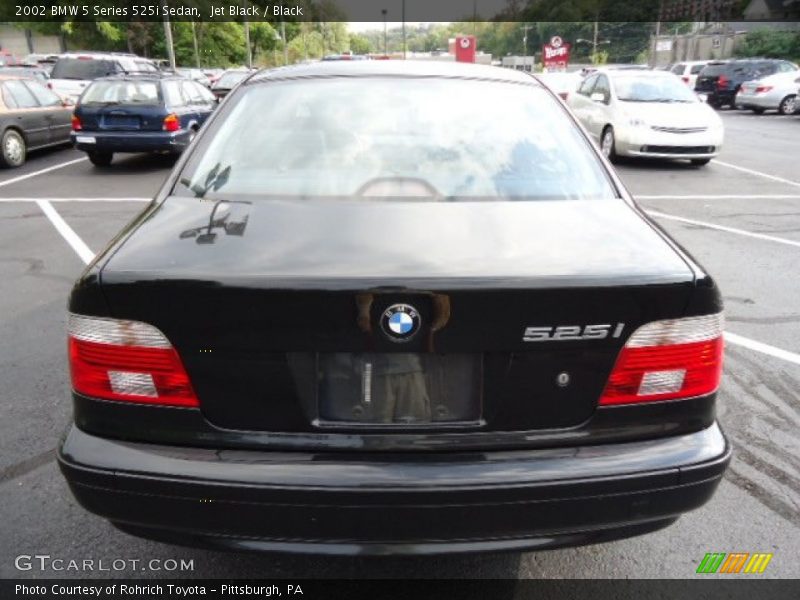 Jet Black / Black 2002 BMW 5 Series 525i Sedan