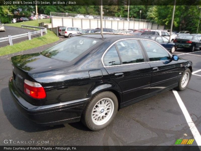 Jet Black / Black 2002 BMW 5 Series 525i Sedan