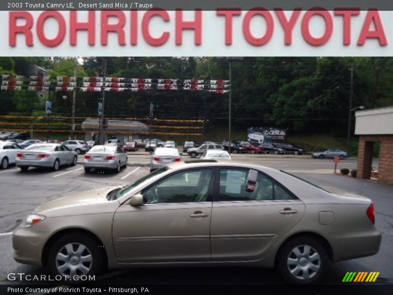Desert Sand Mica / Taupe 2003 Toyota Camry LE